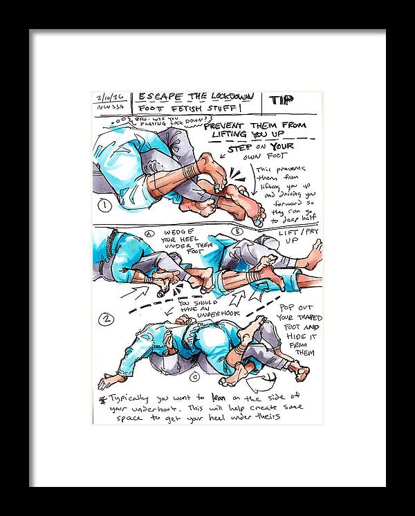 Escape Lockdown Technique Guide - Framed Print