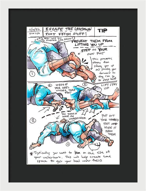 Escape Lockdown Technique Guide - Framed Print
