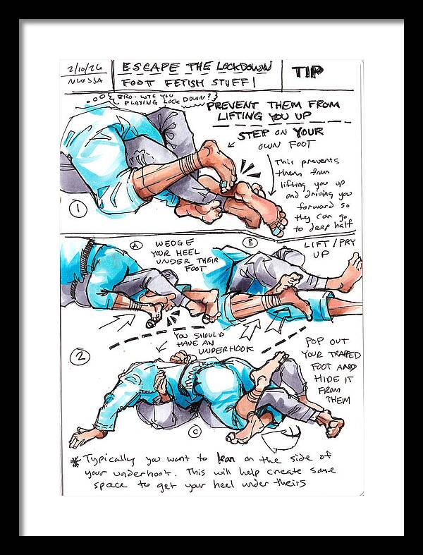 Escape Lockdown Technique Guide - Framed Print