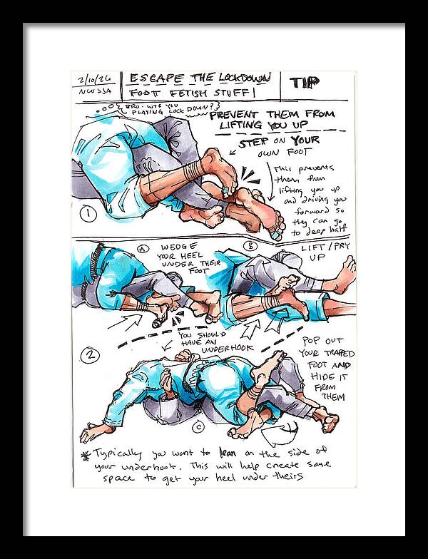 Escape Lockdown Technique Guide - Framed Print