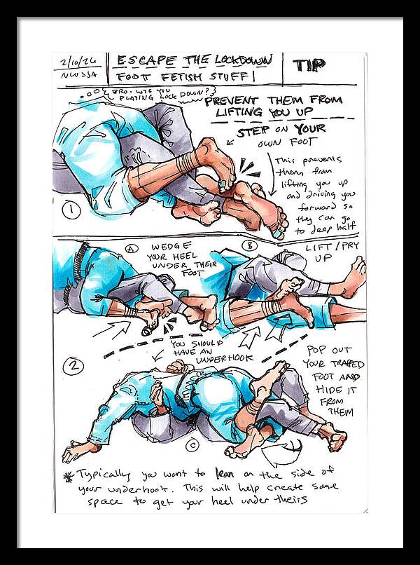 Escape Lockdown Technique Guide - Framed Print