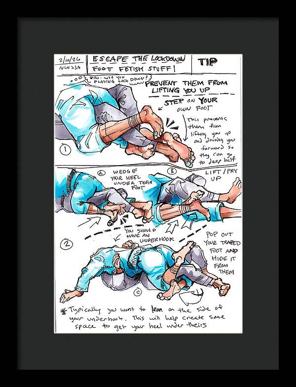 Escape Lockdown Technique Guide - Framed Print