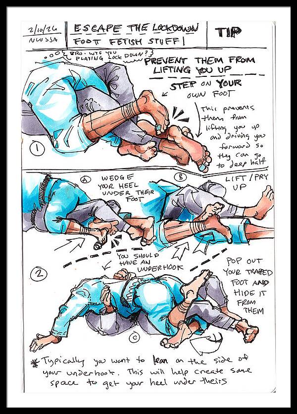 Escape Lockdown Technique Guide - Framed Print