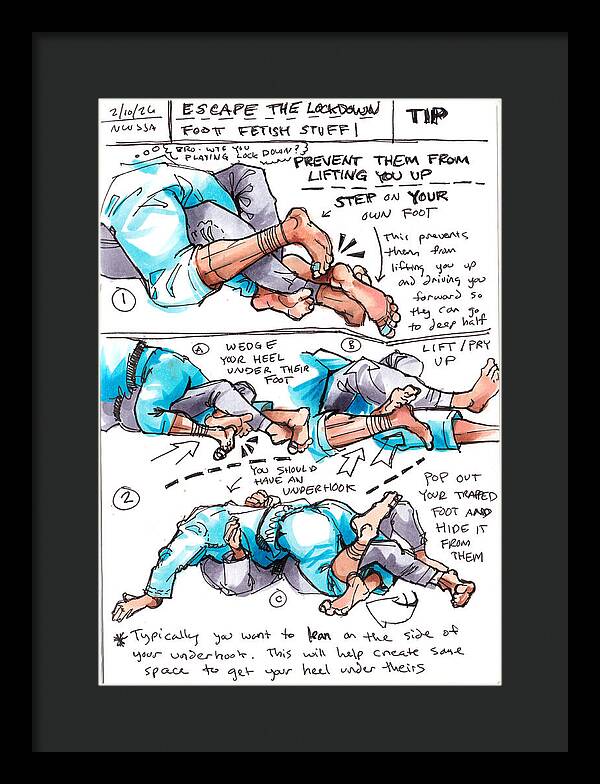 Escape Lockdown Technique Guide - Framed Print