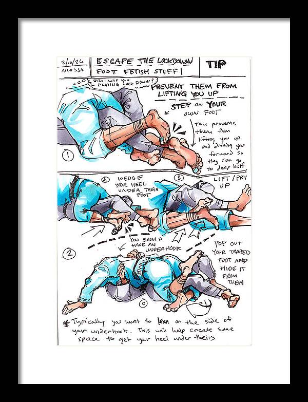 Escape Lockdown Technique Guide - Framed Print