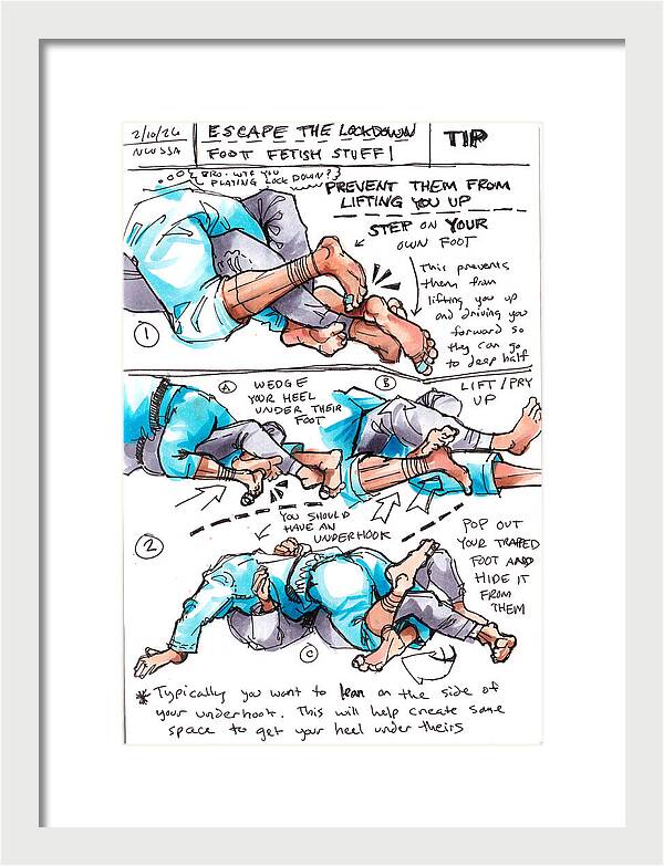 Escape Lockdown Technique Guide - Framed Print