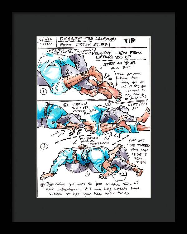 Escape Lockdown Technique Guide - Framed Print