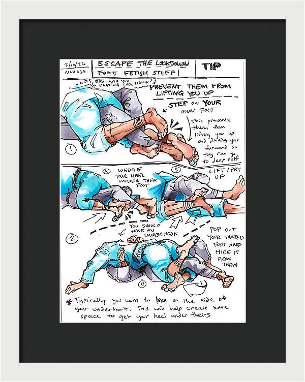 Escape Lockdown Technique Guide - Framed Print