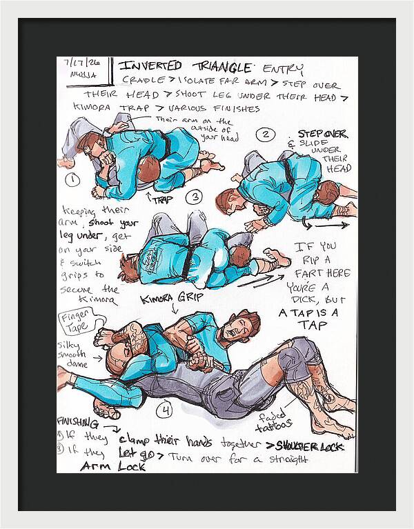 Inverted Triangle - Framed Print
