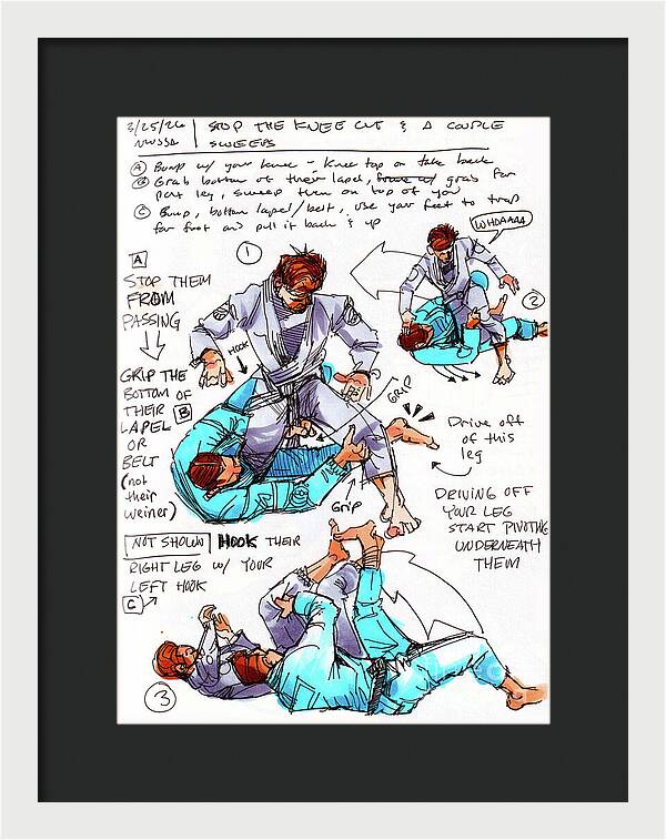 Stop the Knee Cut - Framed Print