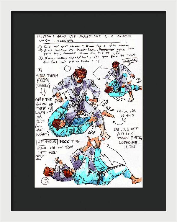 Stop the Knee Cut - Framed Print