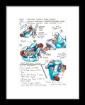 Shoulder Crunch from Guard - Framed Print