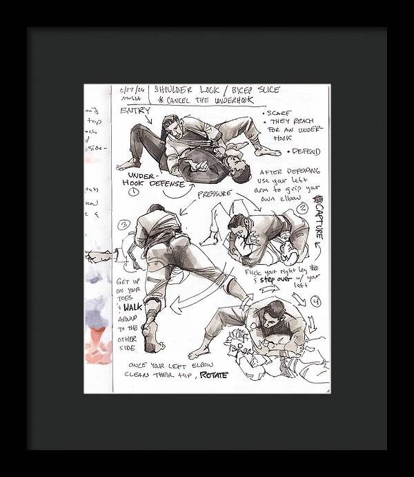 Shoulder Lock - Framed Print