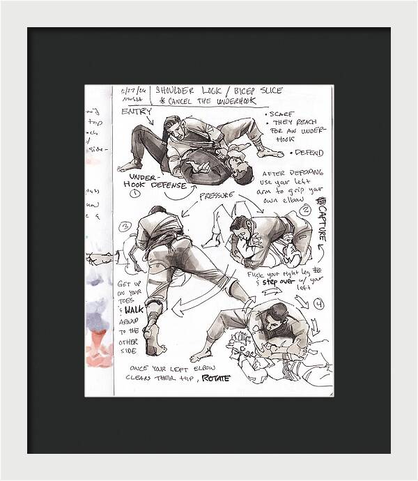 Shoulder Lock - Framed Print